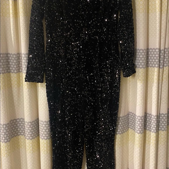 COPY - Good American black sequin jumpsuit - Picture 3 of 4